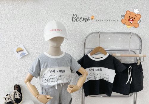 BỘ COTTON PHỐI THÂN IN GẤU