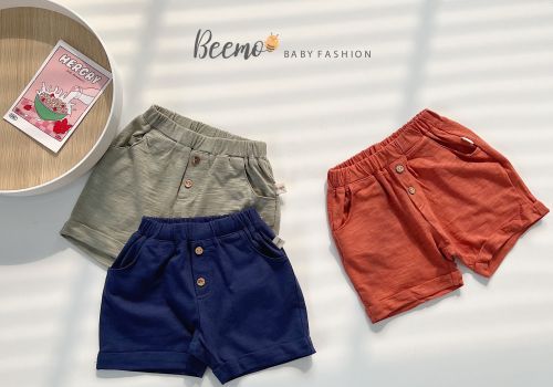 QUẦN COTTON XƯỢC ĐÍNH CÚC